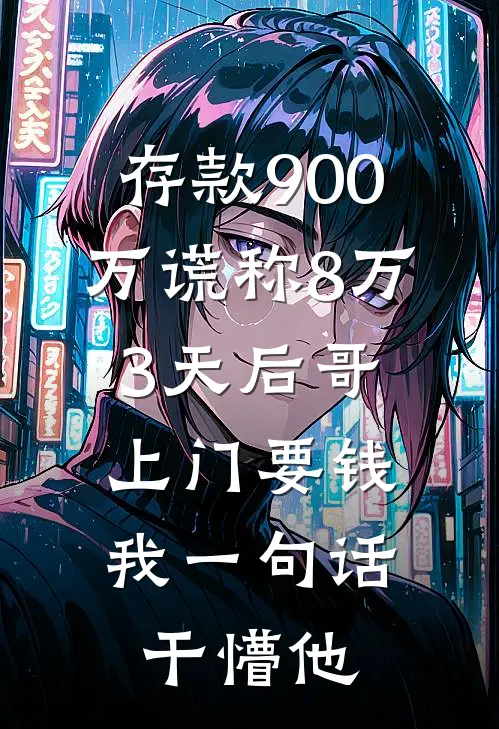 存款900万谎称8万，3天后哥上门要钱，我一句话干懵他