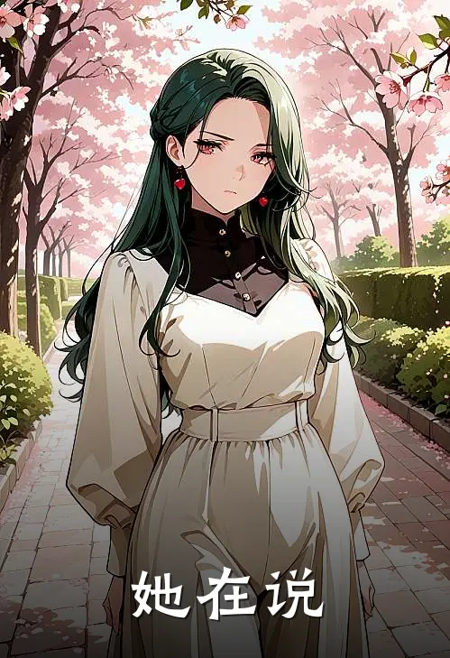 她在说